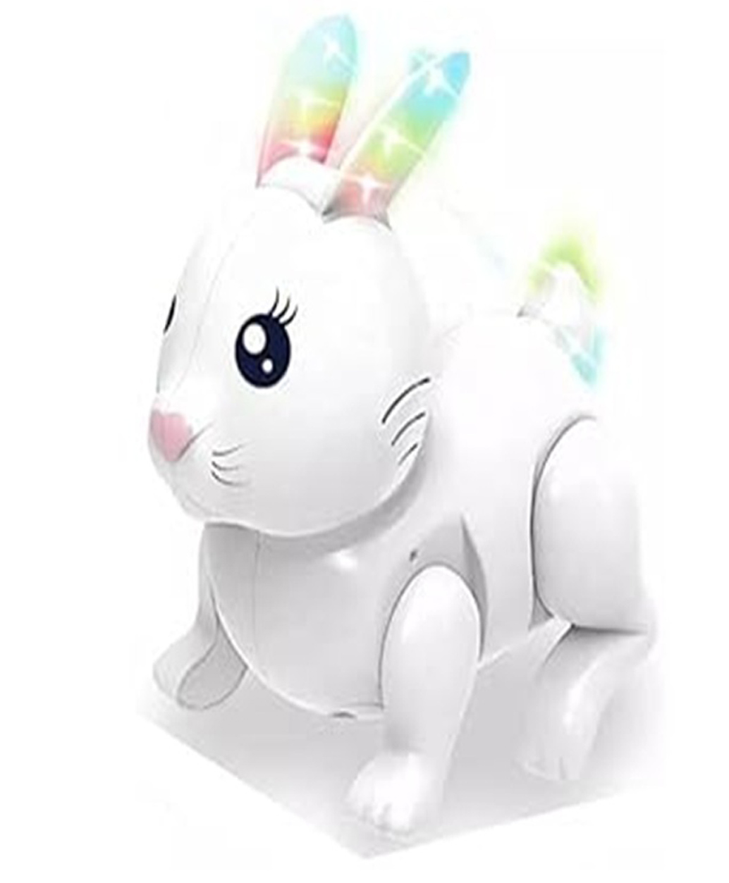 Uniquebuyin Walking and Jumping Rabbit Pet Toy with Colorful Luminous Ears Entertaining for Infants and Kids Battery-Operated Jumping Rabbit pack of 2 (Random Color)-image-23