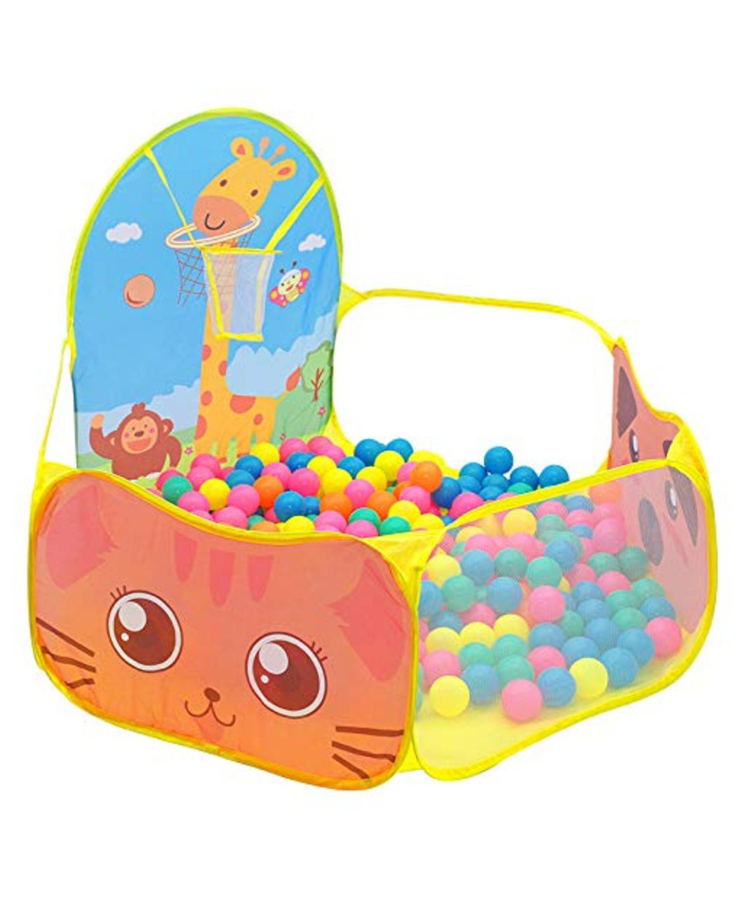 BabyGo Kids Activity Giraffe Ball Pool for Kids Play Tent House (without ball) - Yellow-picture-48