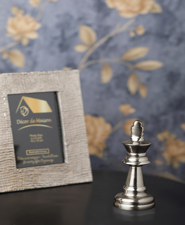 De Maison Decor Decorative Chess King Nickel Small-image-6