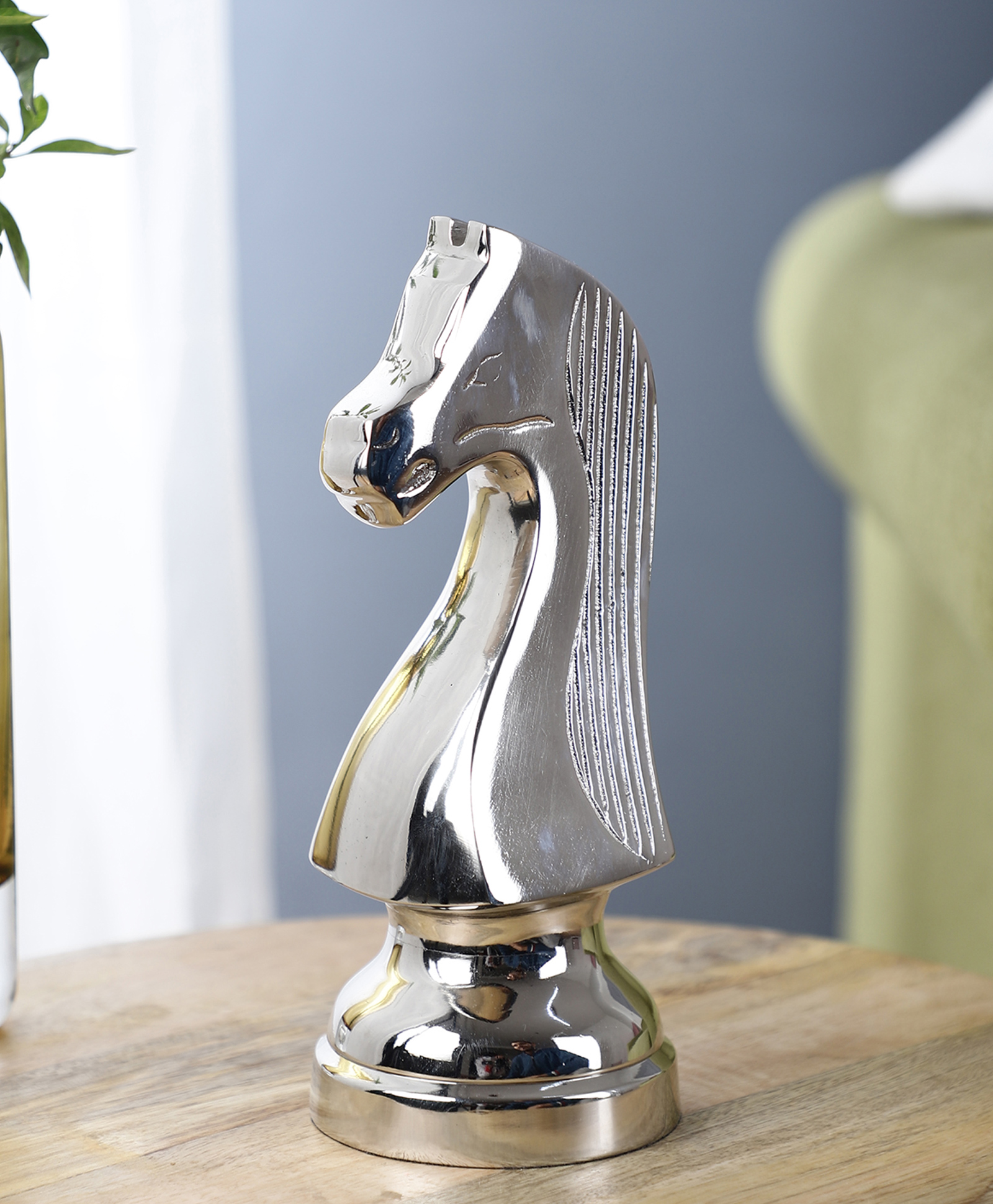 De Maison Decor Chess Horse Silver Over-Size-picture-23
