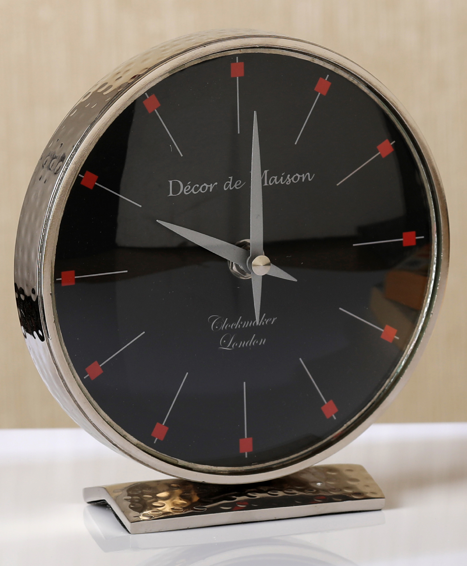 De Maison Decor Minno  Silver Table clock-image-30
