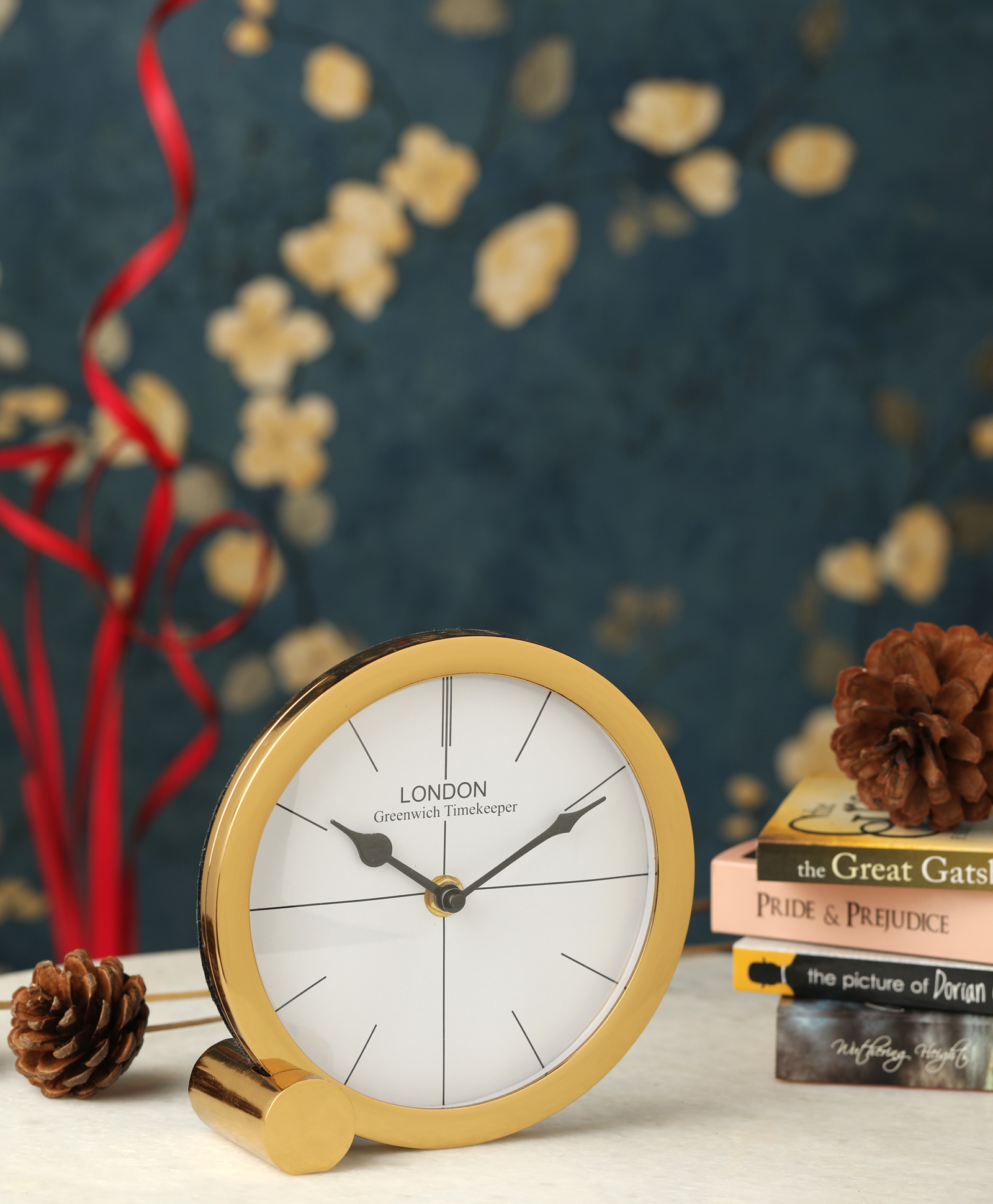 De Maison Decor Langston Gold Table Clock-picture-23