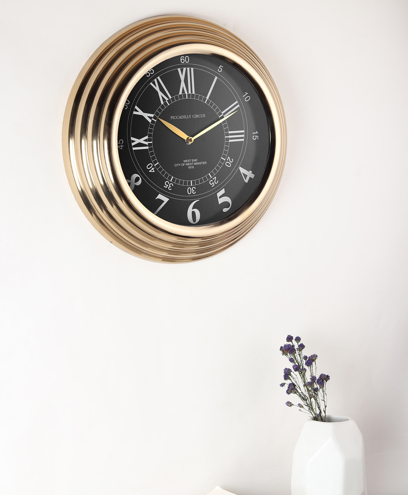 De Maison Décor Gilded Ecliptic Wall Clock-image-27