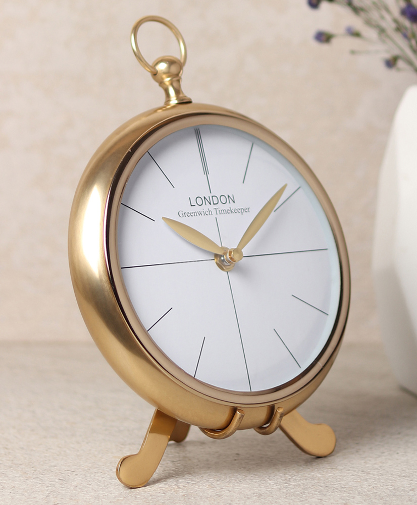 De Maison Decor Regal Standpoint Table Clock Gold-picture-40