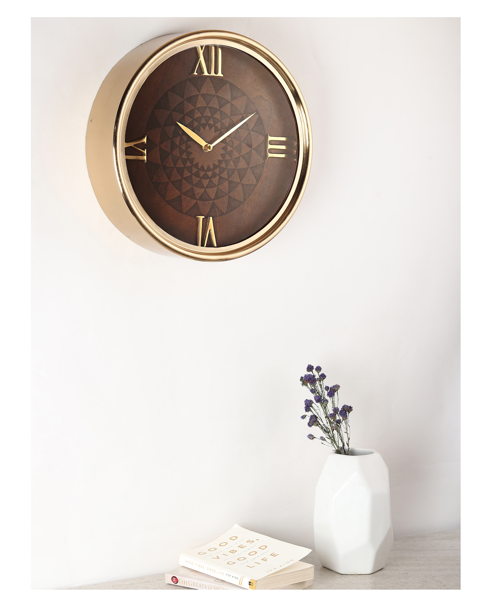 De Maison Decor  Luxe Woodcraft Wall Clock-picture-35