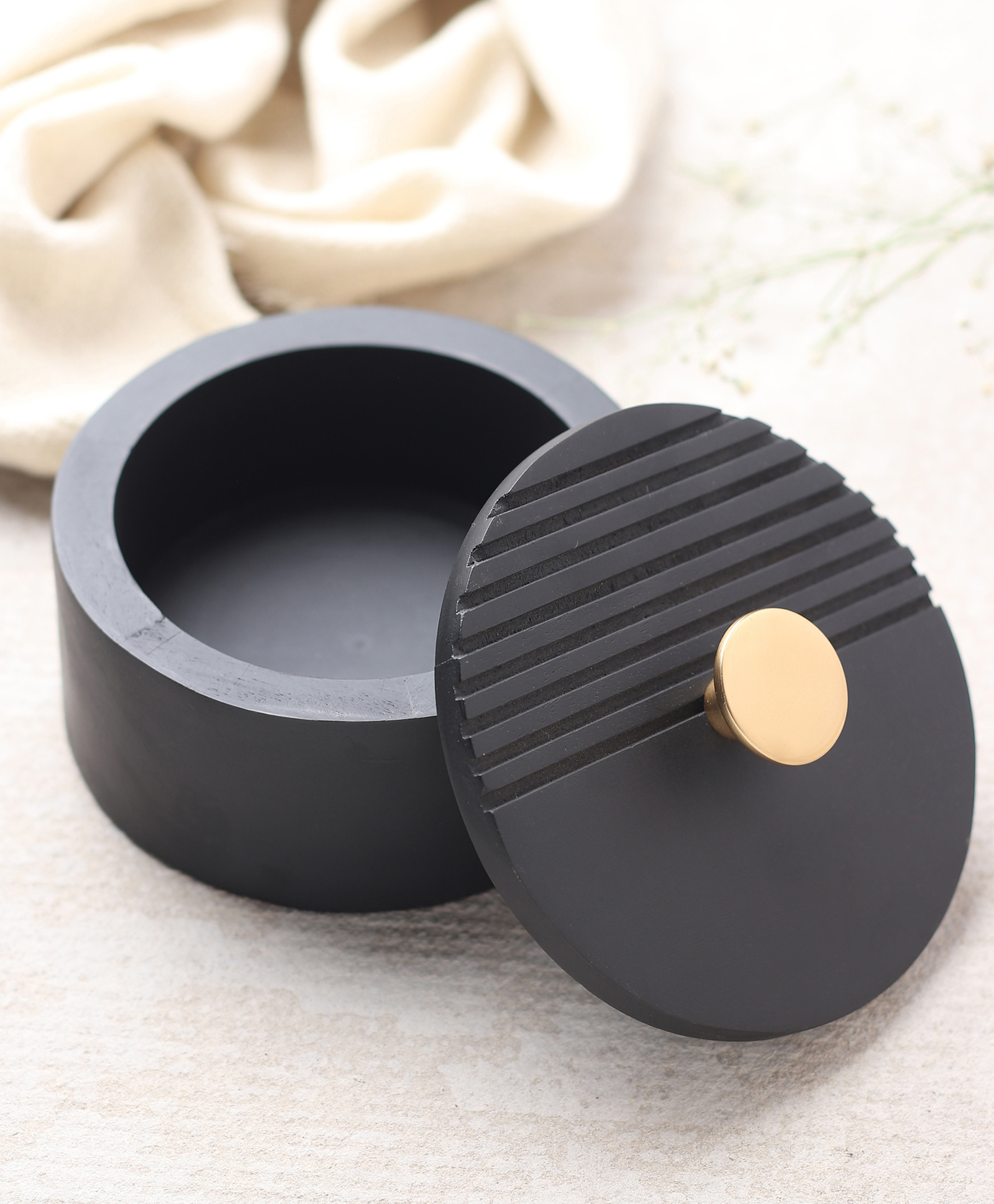 De Maison Decor The Artisan's Stripes- Trinket Small Black  Box-picture-28
