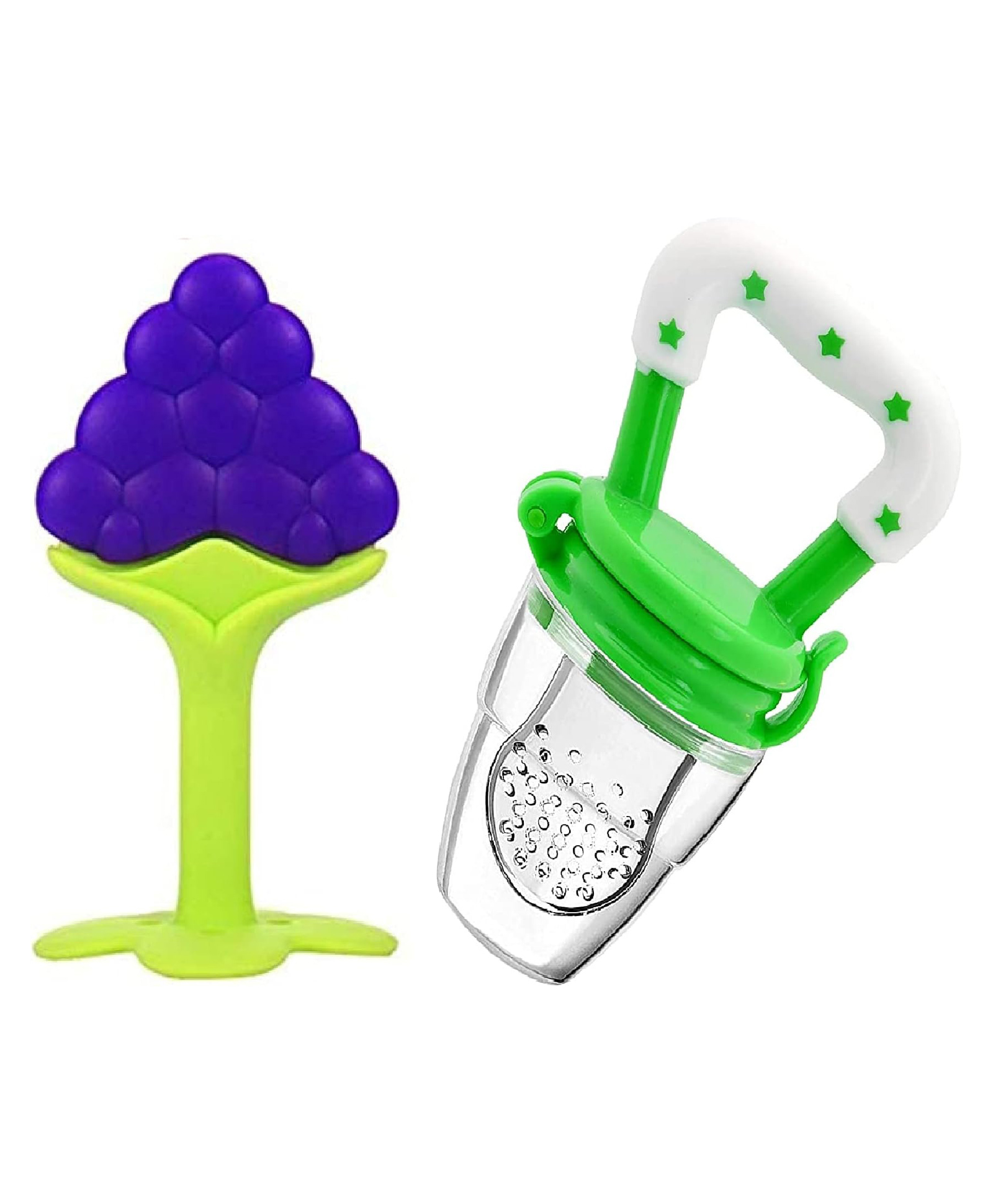 Luvlittle Silicone BPA Free Natural Organic Nipple Teethers and Fruit Nibbler Feeder for Newborn Baby Boy - Baby Girl, Infant, Babies- PACK OF 2- Colour May Vary-picture-44