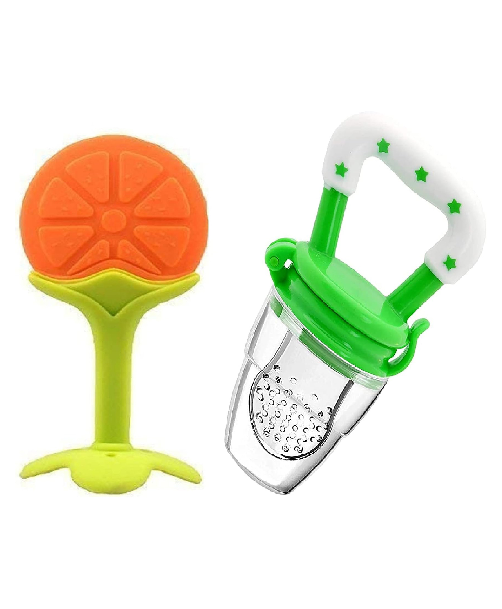 Luvlittle Silicone BPA Free Natural Organic Nipple Teethers and Fruit Nibbler Feeder for Newborn Baby Boy - Baby Girl, Infant, Babies- PACK OF 2- Colour May Vary-picture-45