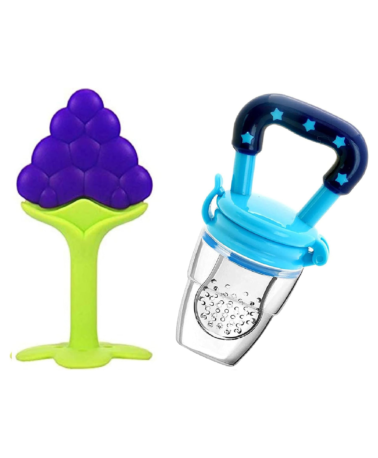 Luvlittle Silicone BPA Free Natural Organic Nipple Teethers and Fruit Nibbler Feeder for Newborn Baby Boy - Baby Girl, Infant, Babies- PACK OF 2- Colour May Vary-picture-50