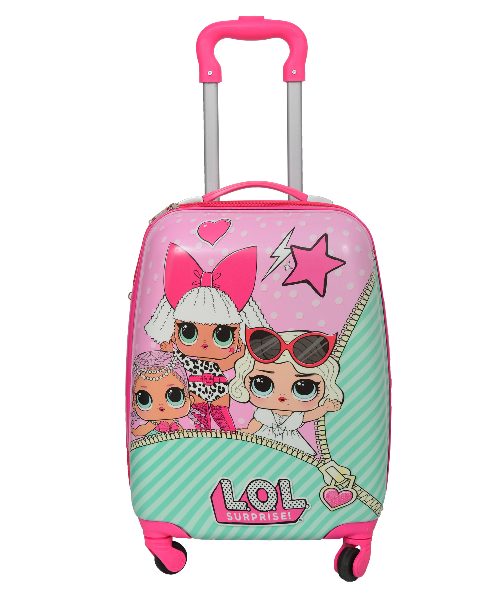 D Paradise Hard Case Trolley Bag LOL Print - 16 Inches-image-31