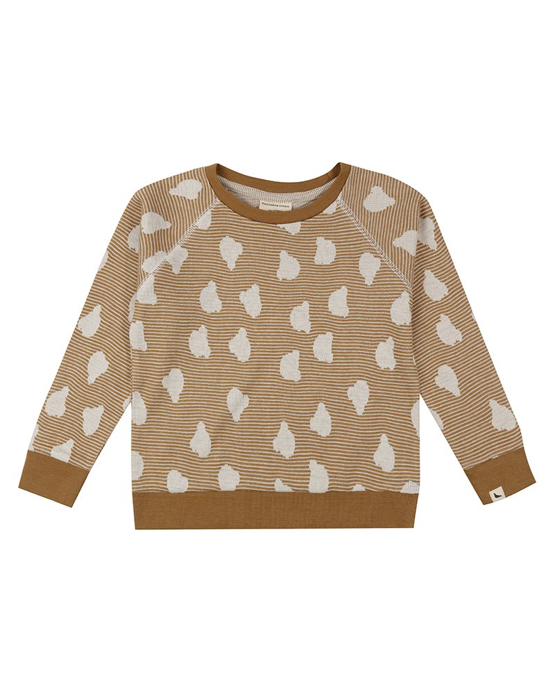 Turtledove London Organic Cotton Knit Full Sleeves Sweatshirt Bear Print - Brown-image-32