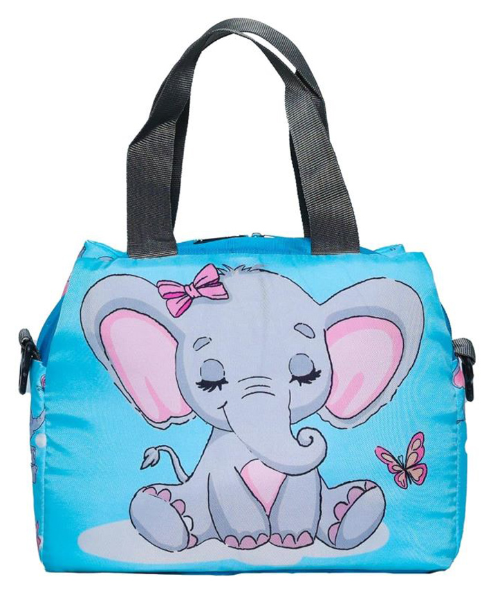Echo Boomers ELE Printed Double Layer Insulated Tiffin Lunch Bag with Multi Zipper Pockets - Pack of 1-picture-15