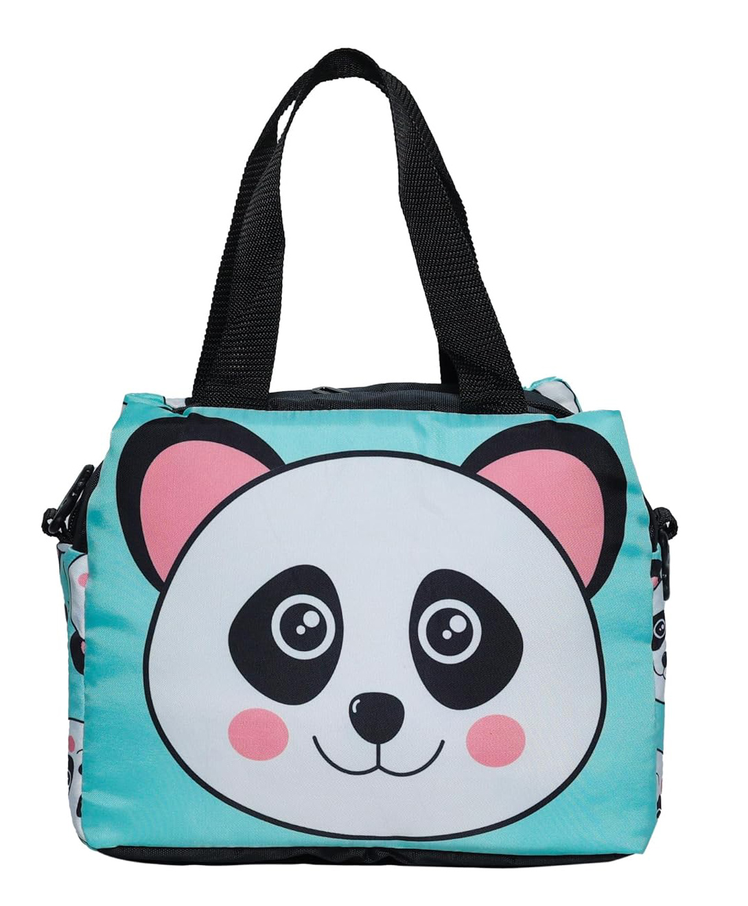 Echo Boomers  Panda Design Double Layer Insulated Tiffin Lunch Bag with Multi Zipper Pockets - Pack of 1-picture-16