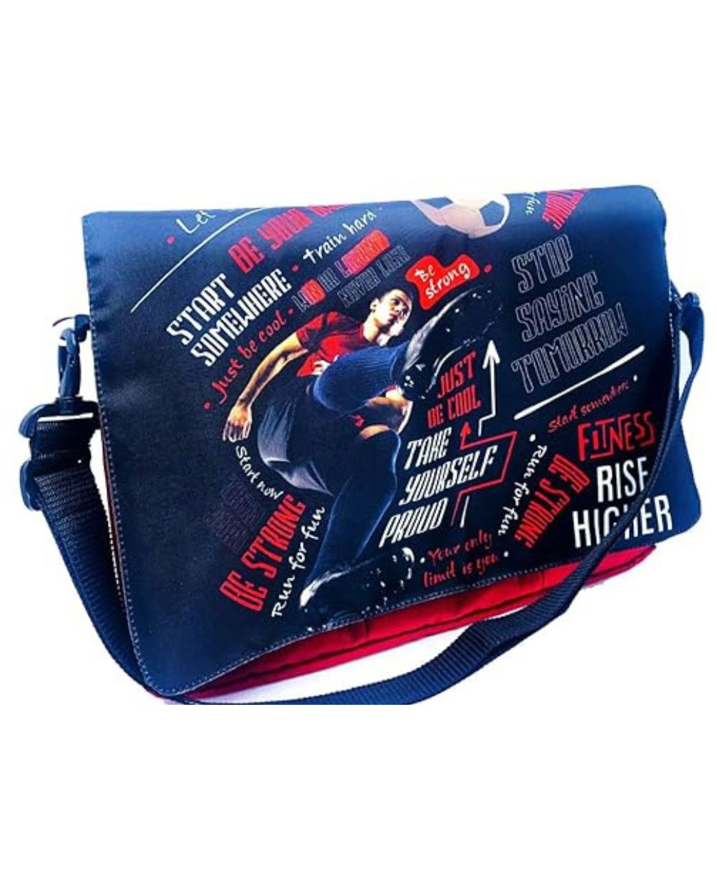 Echo Boomers Sports Theme School Tuition Messenger Sling Bag fits (Pack of 1)-image-14
