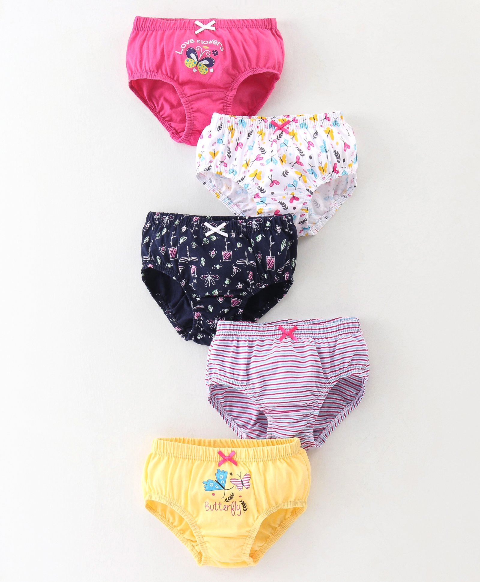Bodycare Cotton Knit Striped Panties Pack of 5 - Multicolour-image-38