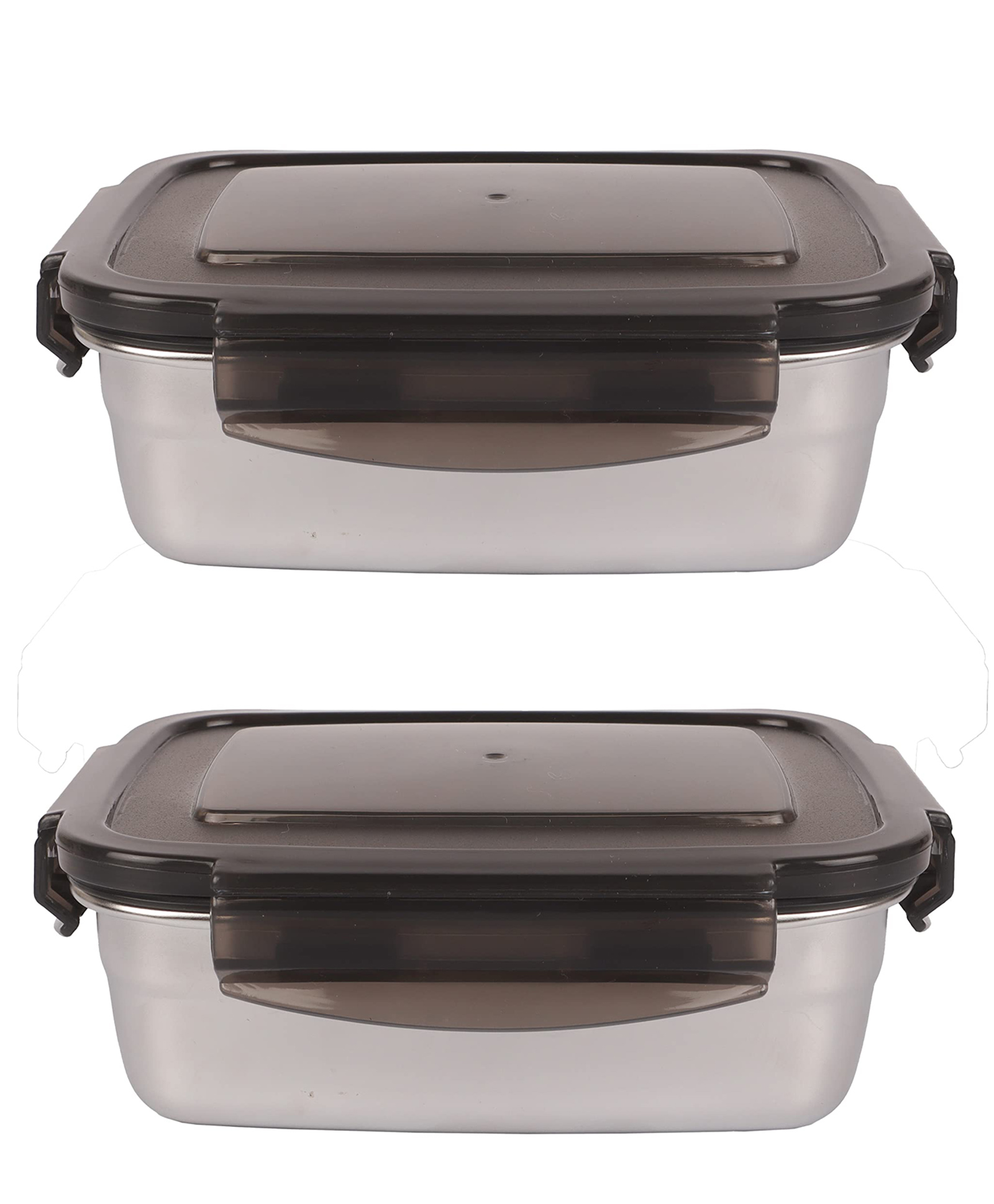 Femora Stainless Steel Rectangle Container with Lock Lid Lunch Box - Set of 2-image-33