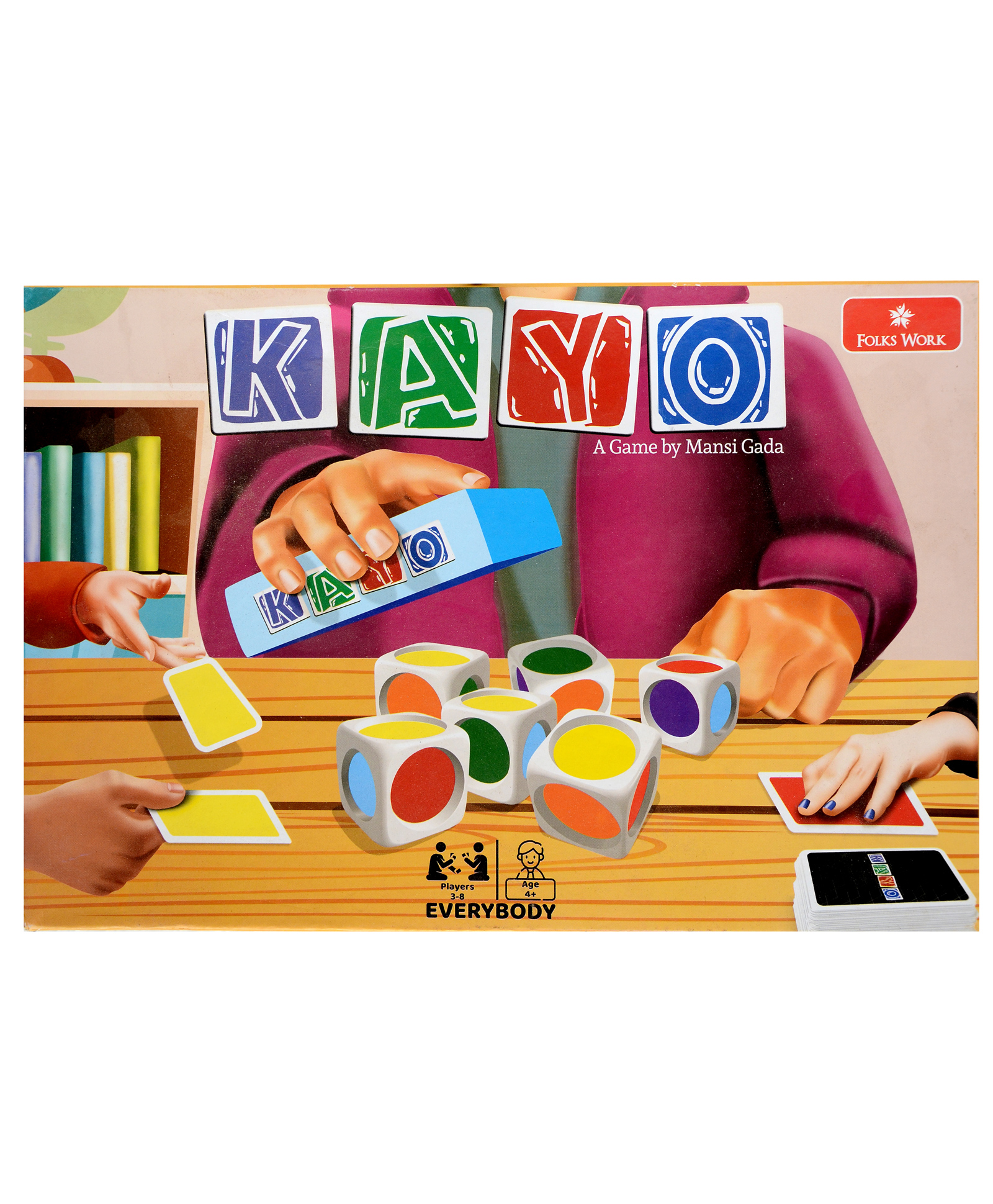 Folks Work Kayo Card Game - Multicolour-picture-14