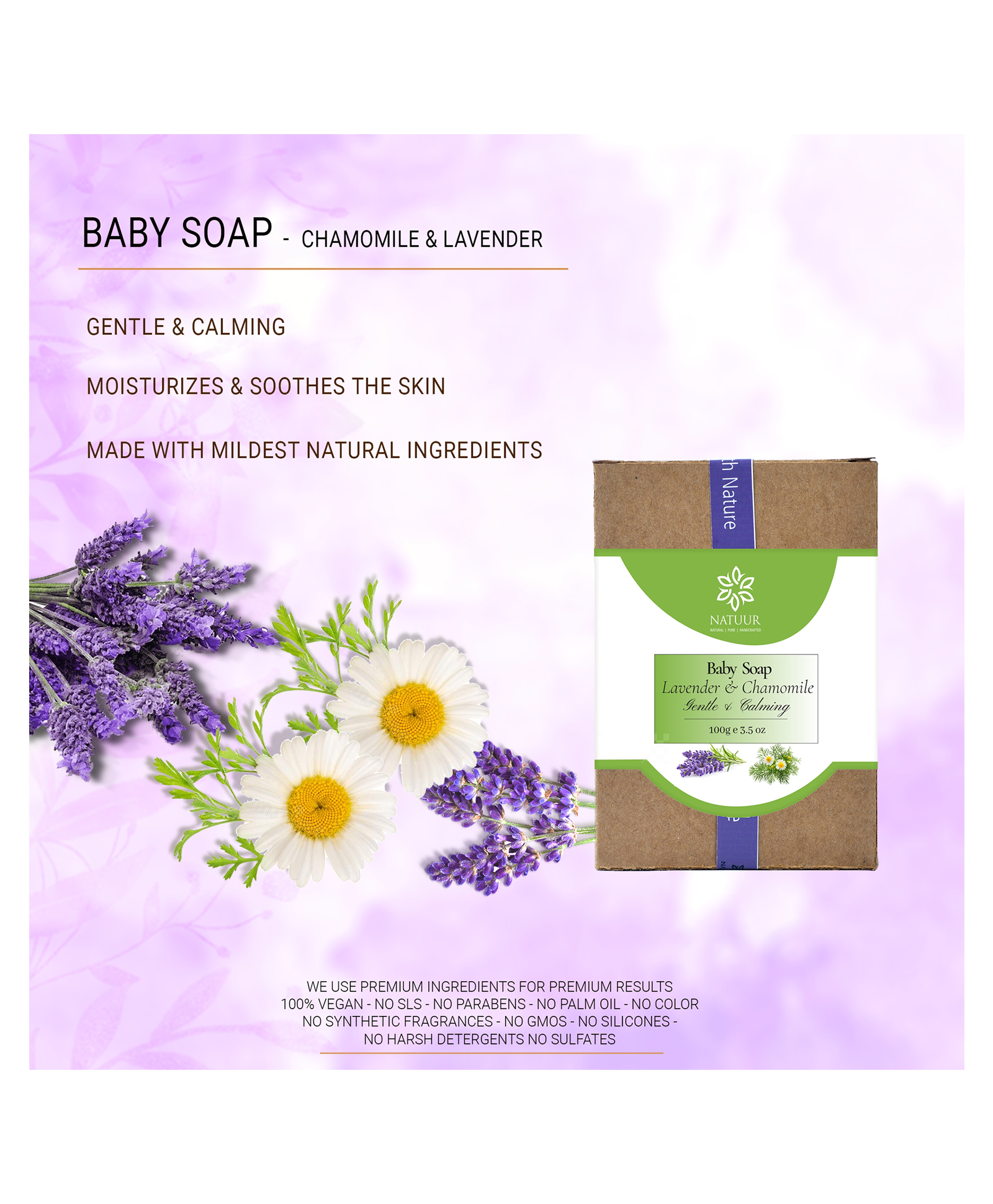 Natuur Baby Soap- Chamomile -Gentle and calming 100 g-picture-14
