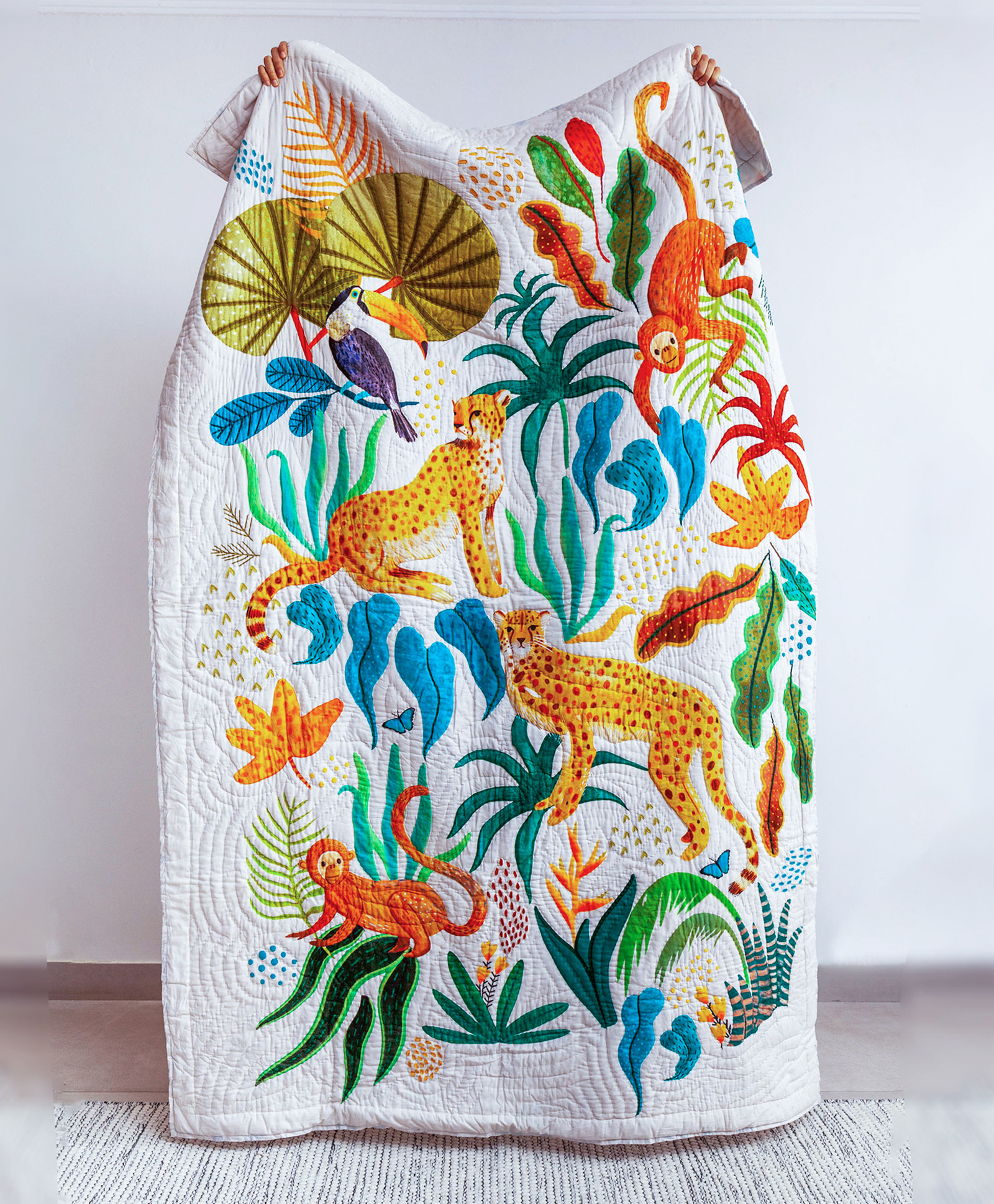 Zookeeper  The Forest is my Playground Quilt Multicolour-picture-16