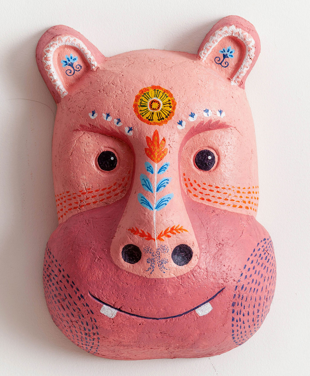 Zookeeper  Happy Hippo Wall Decor Multicolour-image-0