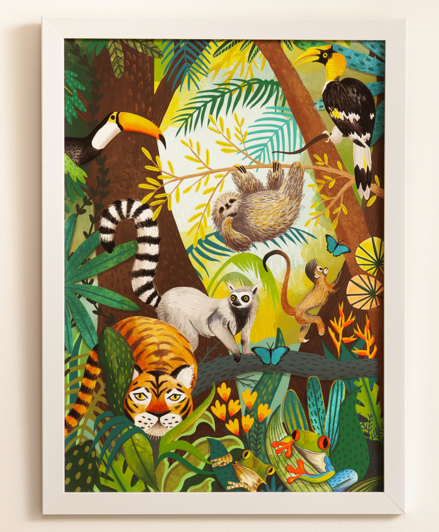 Zookeeper Name, Place, Animal, Thing Wall Art - Print Only  Multicolour-picture-28