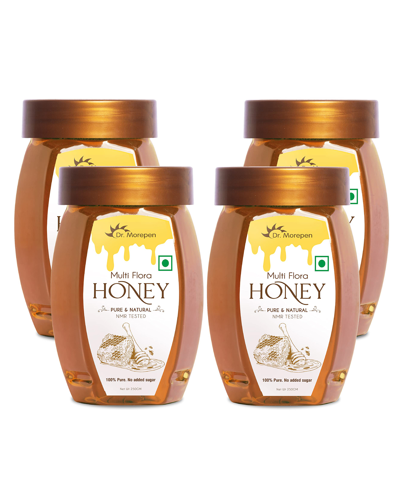 DR. MOREPEN Natural & Pure Multi Flora Honey NMR Tested & No Sugar Adulteration - 250g Pack of 4-picture-13