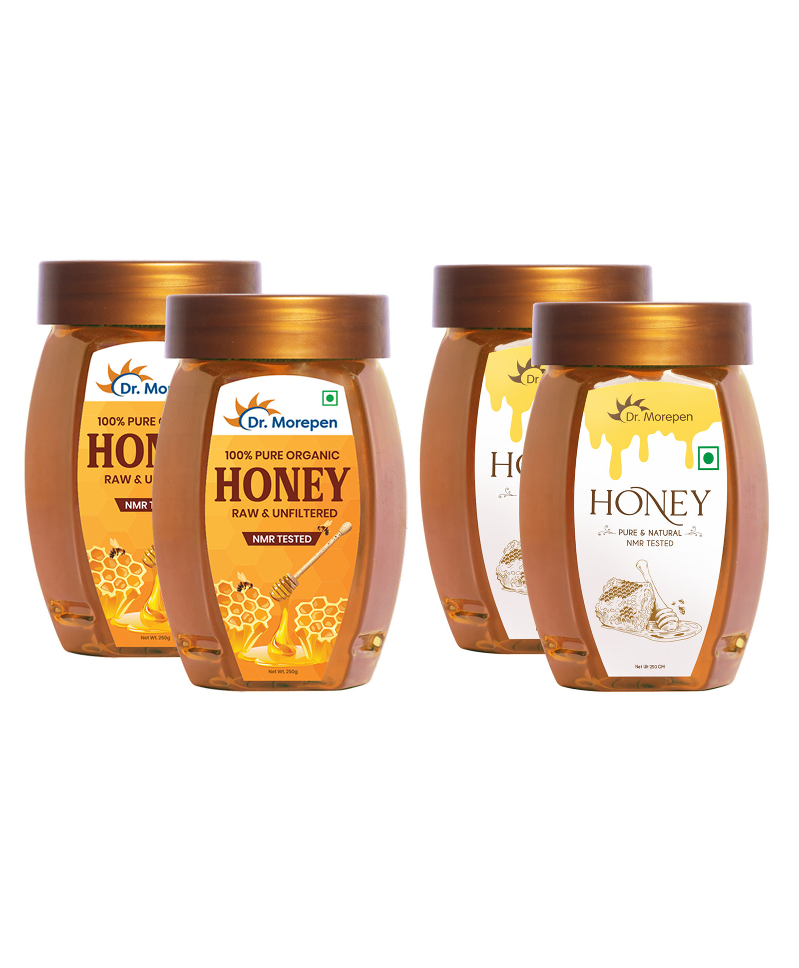 Dr. Morepen Honey 250g Pack Of 2 And Dr Morepen Honey Multi Flora 250g - Pet Jar Pack Of 2-image-5
