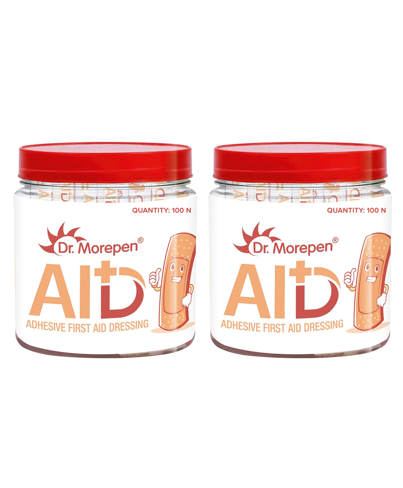 DR. MOREPEN AID Adhesive Band Aid Waterproof for Kids & Adults, Latex Free - 100 First Aid Bandaid Pack of 2-picture-19