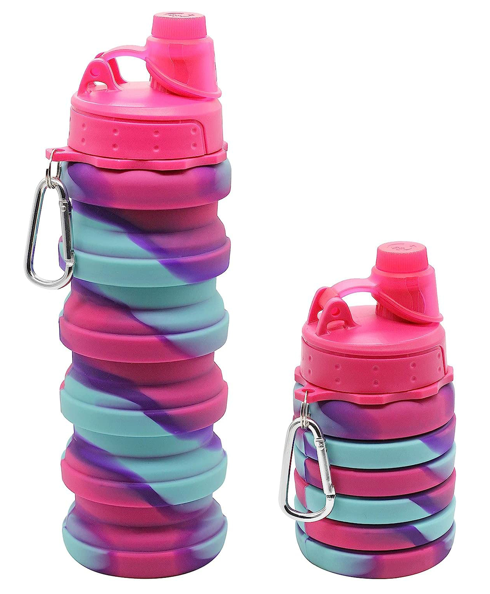 New Pinch Stylish Expandable Sipper Water Bottle Pink - 500 ml-image-34