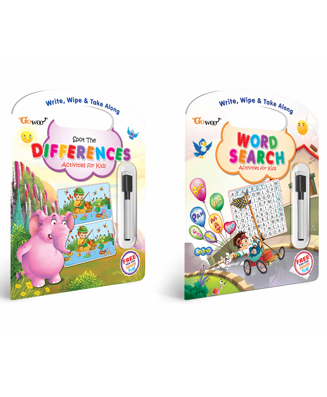 Write, Wipe & take Along Spot the Difference , Word Search With Pen |Combo of 2 | Engage & Explore Set-image-8