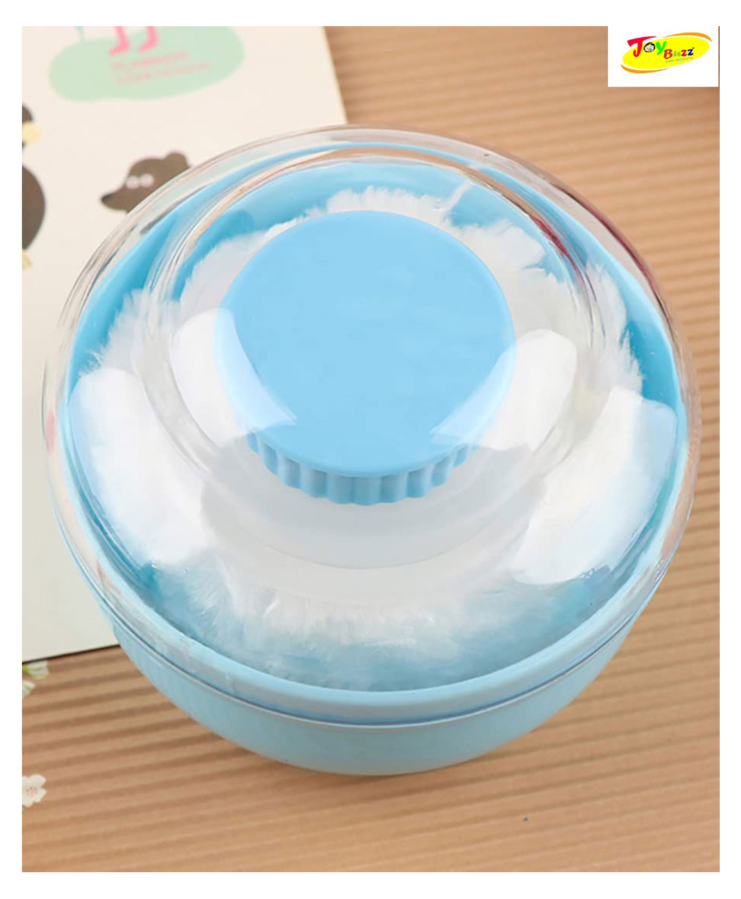 Joy Buzz Baby Premium Powder Puff With Case - Blue-image-40