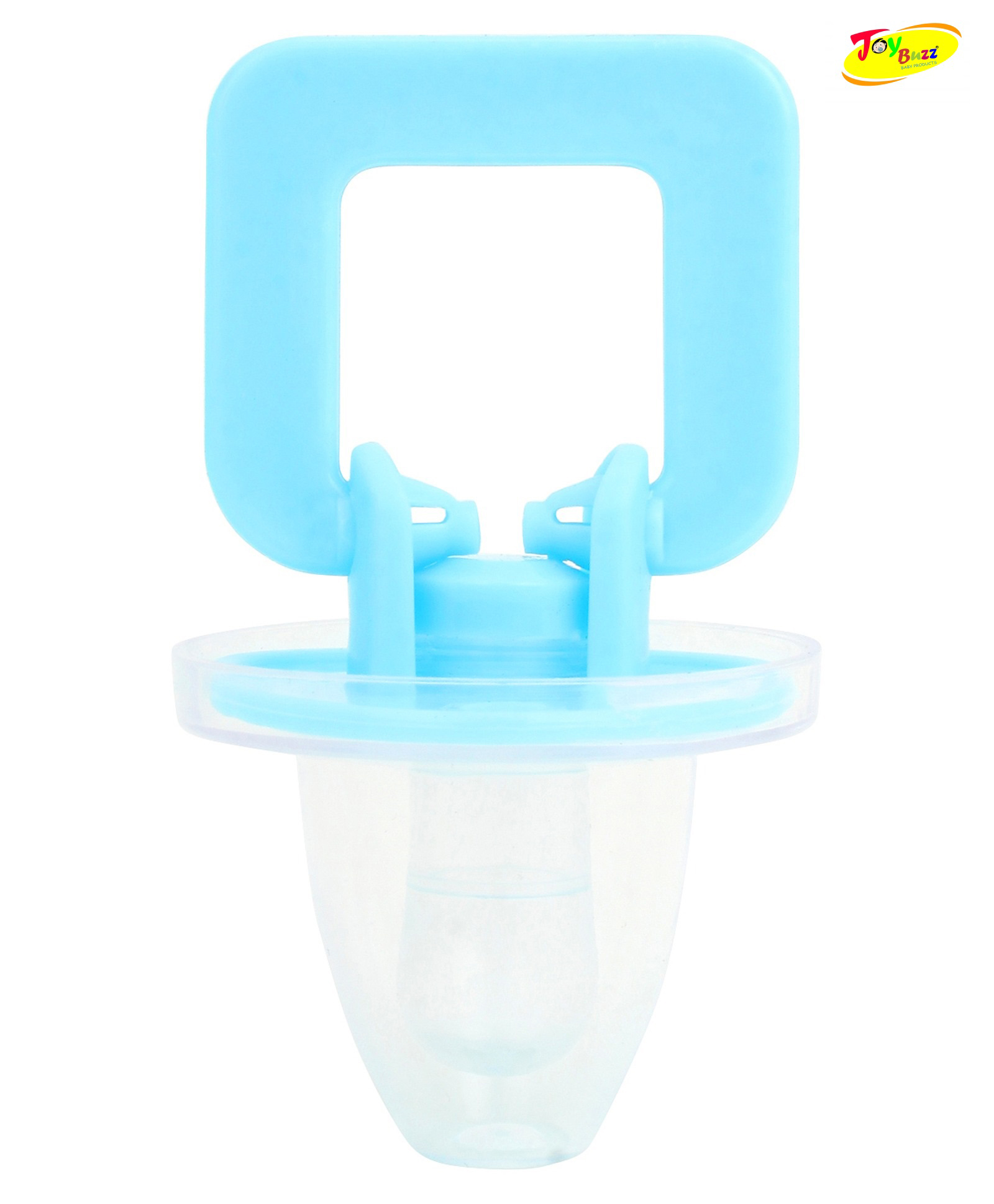 Joy Buzz Baby Soother Cum Pacifier 100% Food Grade Silicone - Blue-picture-20