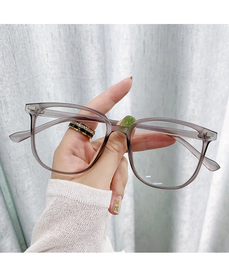 SYGA Anti-Blue Light Radiation Flat Glasses For Women(Transparent Brown)-image-4
