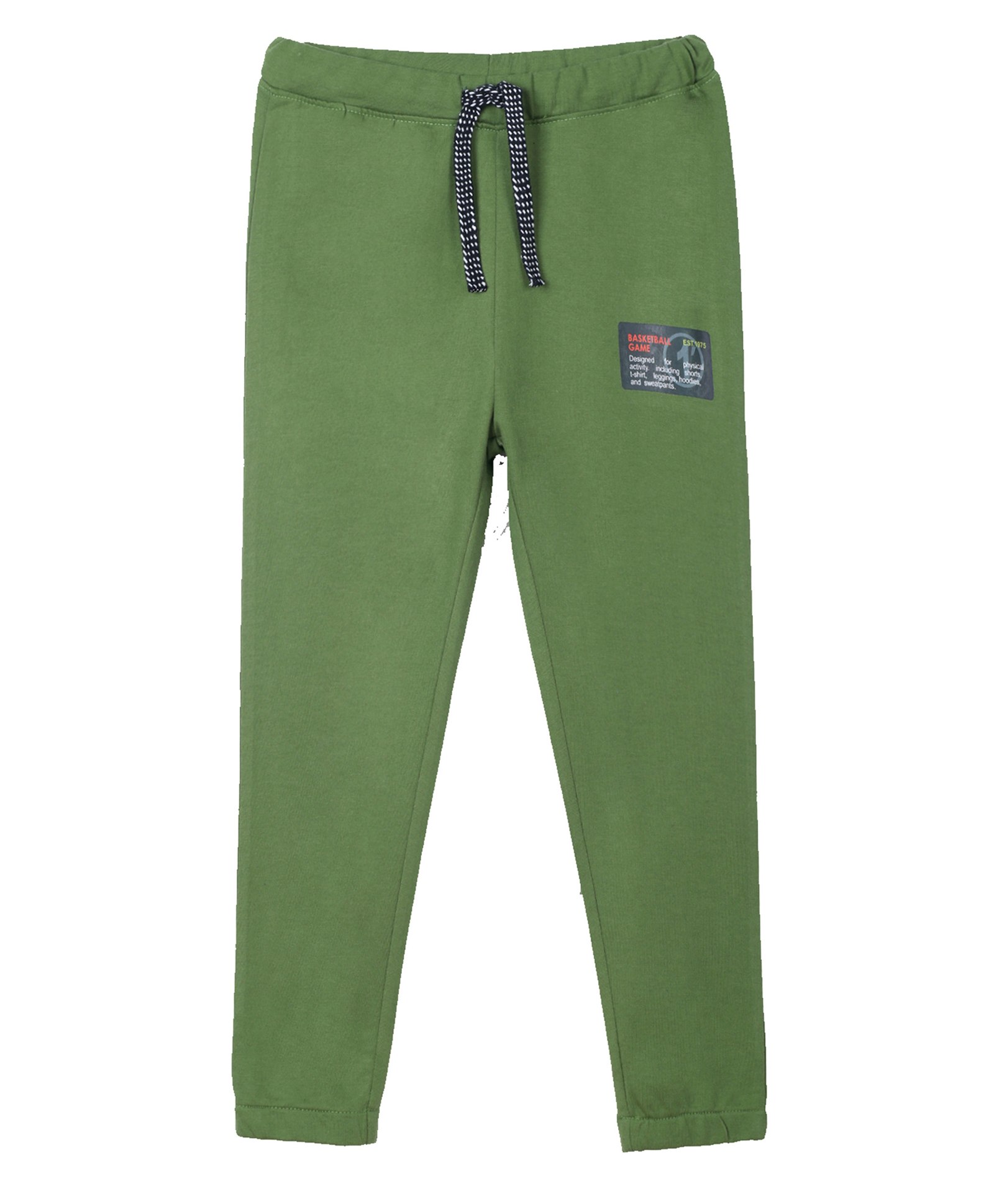 Anthrilo  Basketball Game Text Printed Joggers - Olive Green-image-44