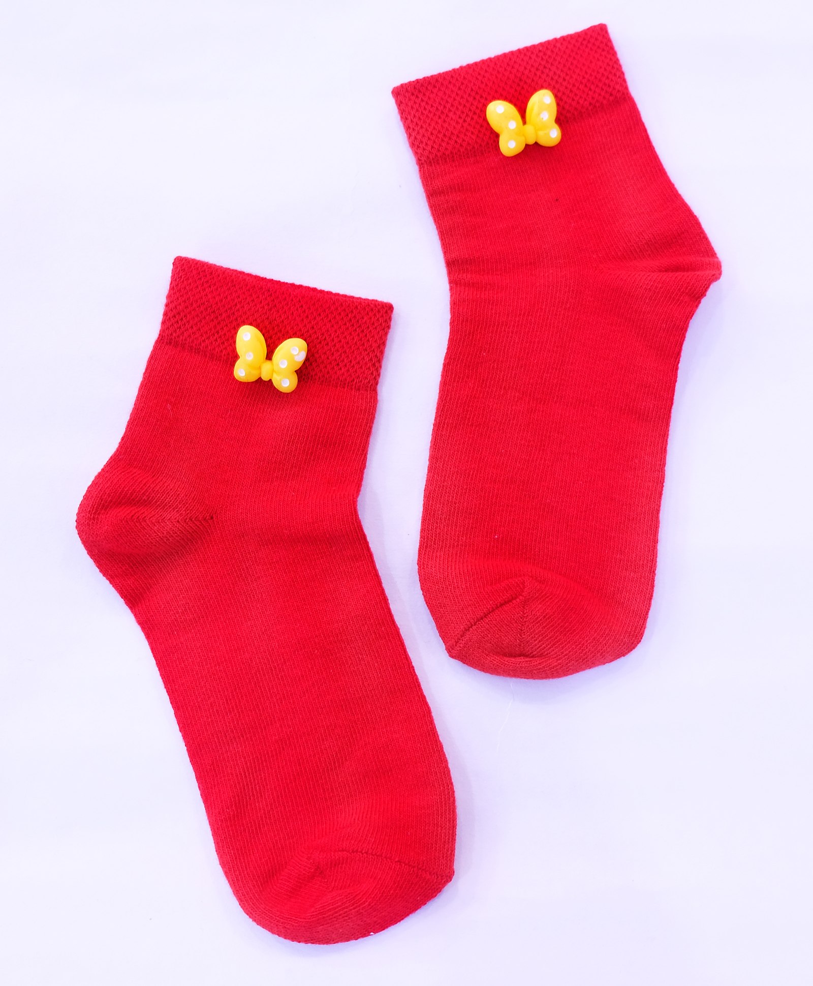 Tipy Tipy Tap  Bow  Embellished Socks - Red-image-13