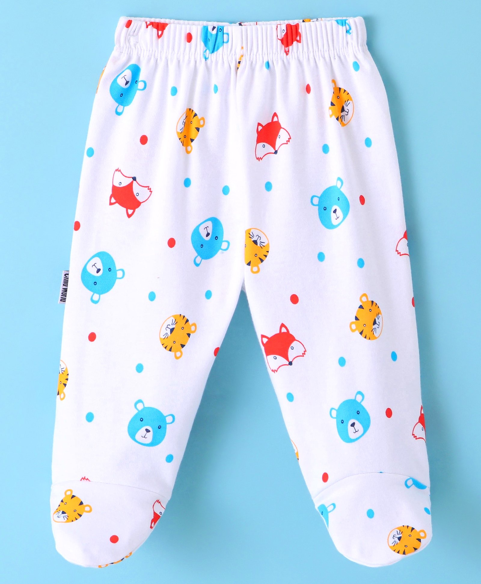 Child World Interlock Bootie Legging With Animal Print - White-picture-13