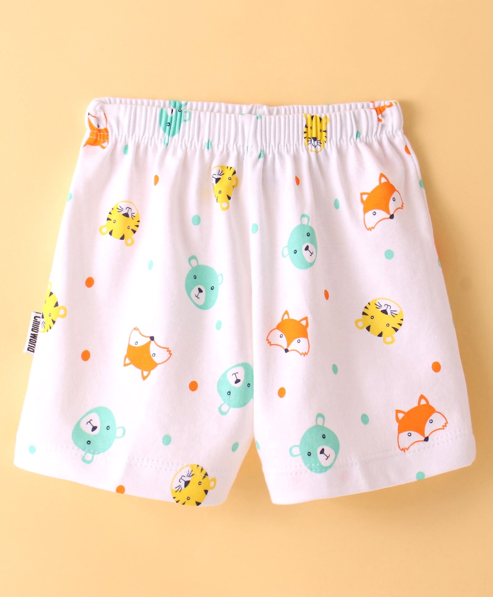 Child World Interlock Knit  Shorts  Fox Print - Pink-image-13