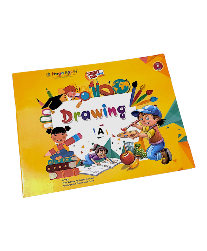 Fingo Brain Kindergarten Drawing [A]Book with crayons Activity + Colouring - English-picture-36