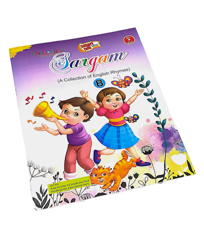 Fingo Brain Kindergarten Sargam [B] LKG Rhymes Book - English-image-25