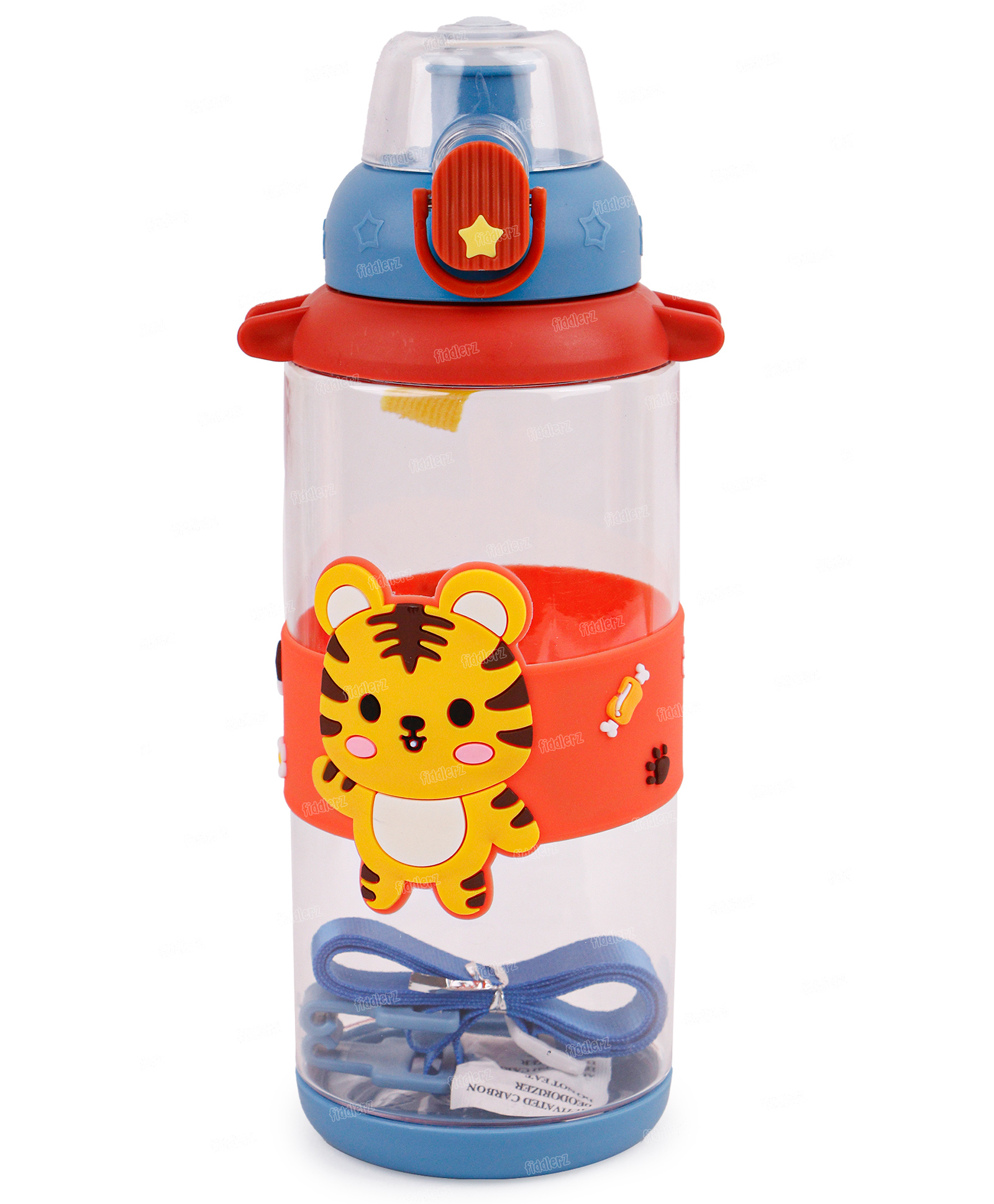 fiddlerz 3 Year plus Water Bottle animal print blue - 870ml-picture-11