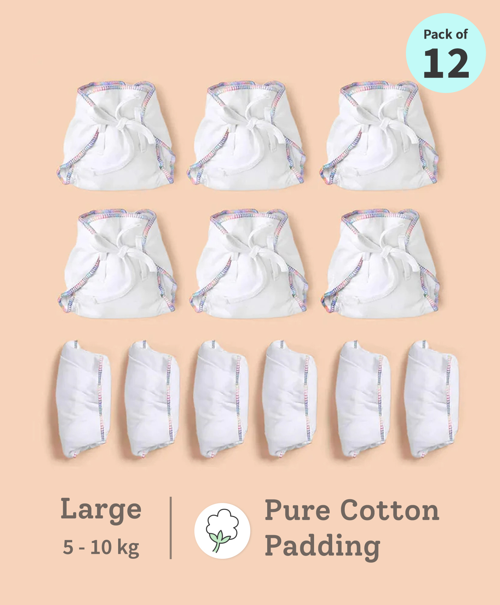 SuperBottoms DryFeel Langot 100% Waterproof Soft Cotton Langot for Baby - Large-image-36