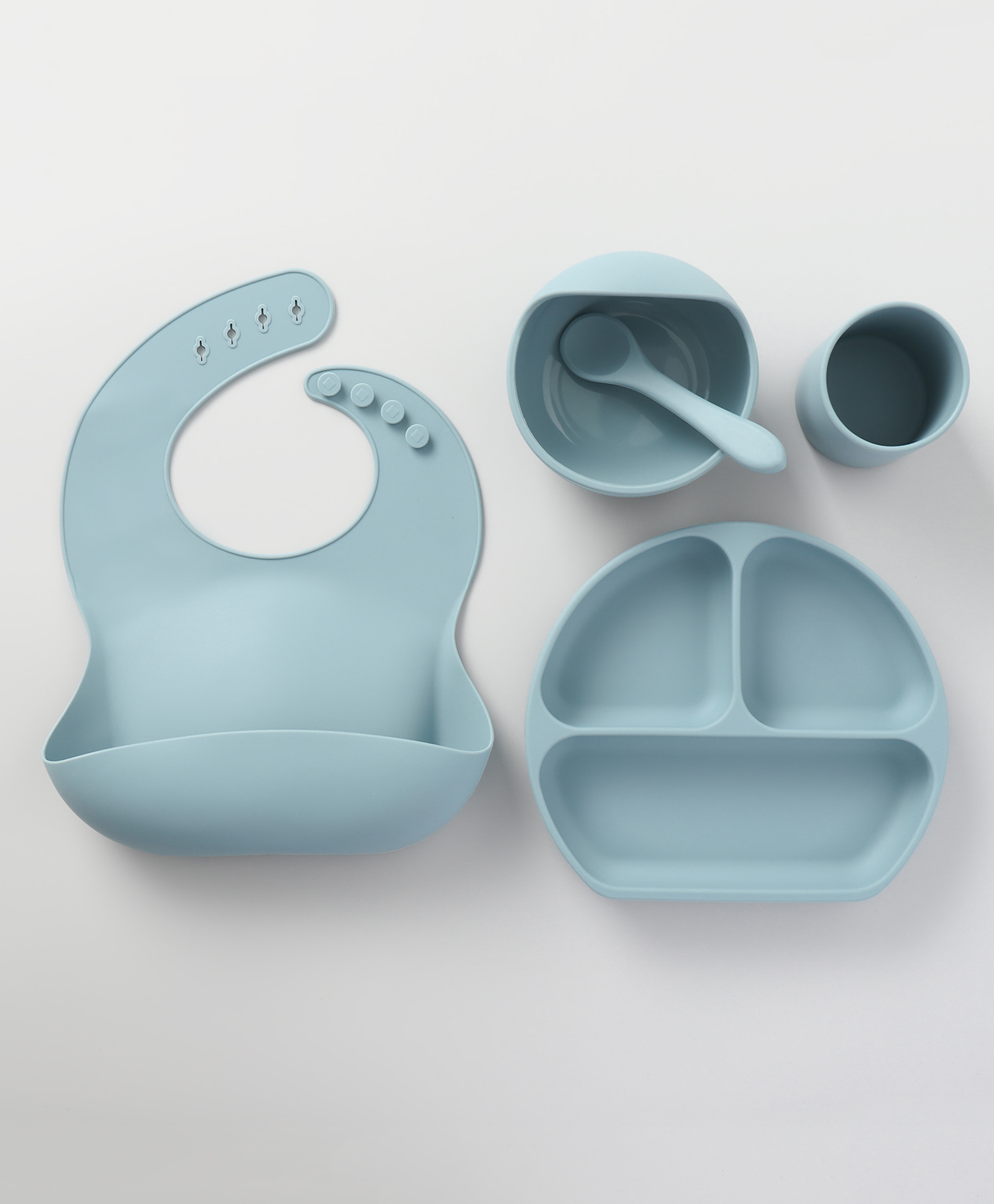 Silicone Feeding Set - Blue