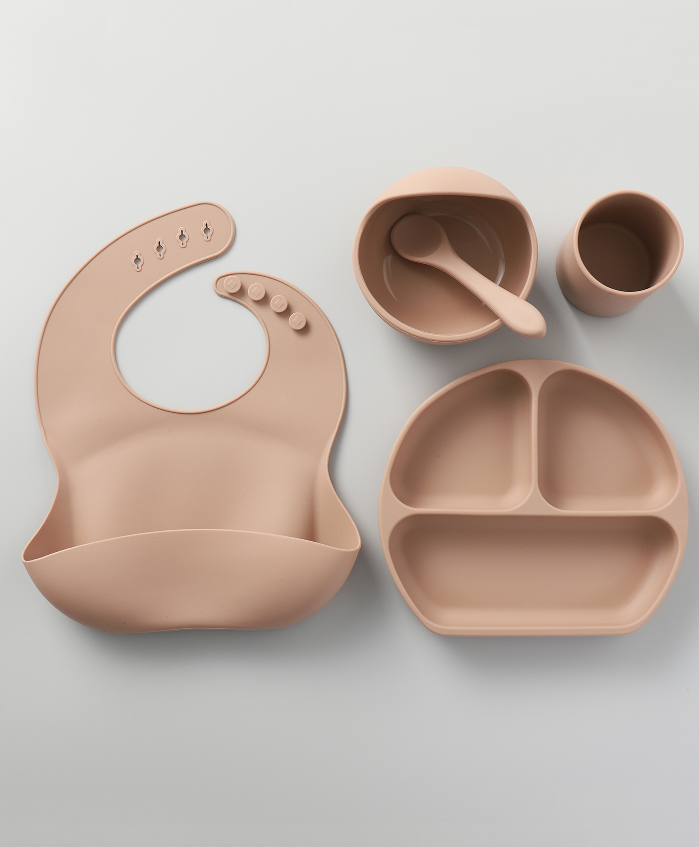 Silicone Feeding Set - Khaki-image-18