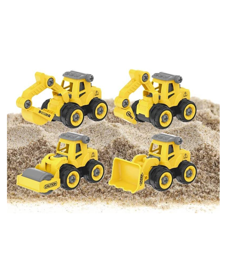Sanjary 4pc Removable & Assembly Construction Truck Toys for Kids with 1 Screwdriver (Color May Vary)-picture-6