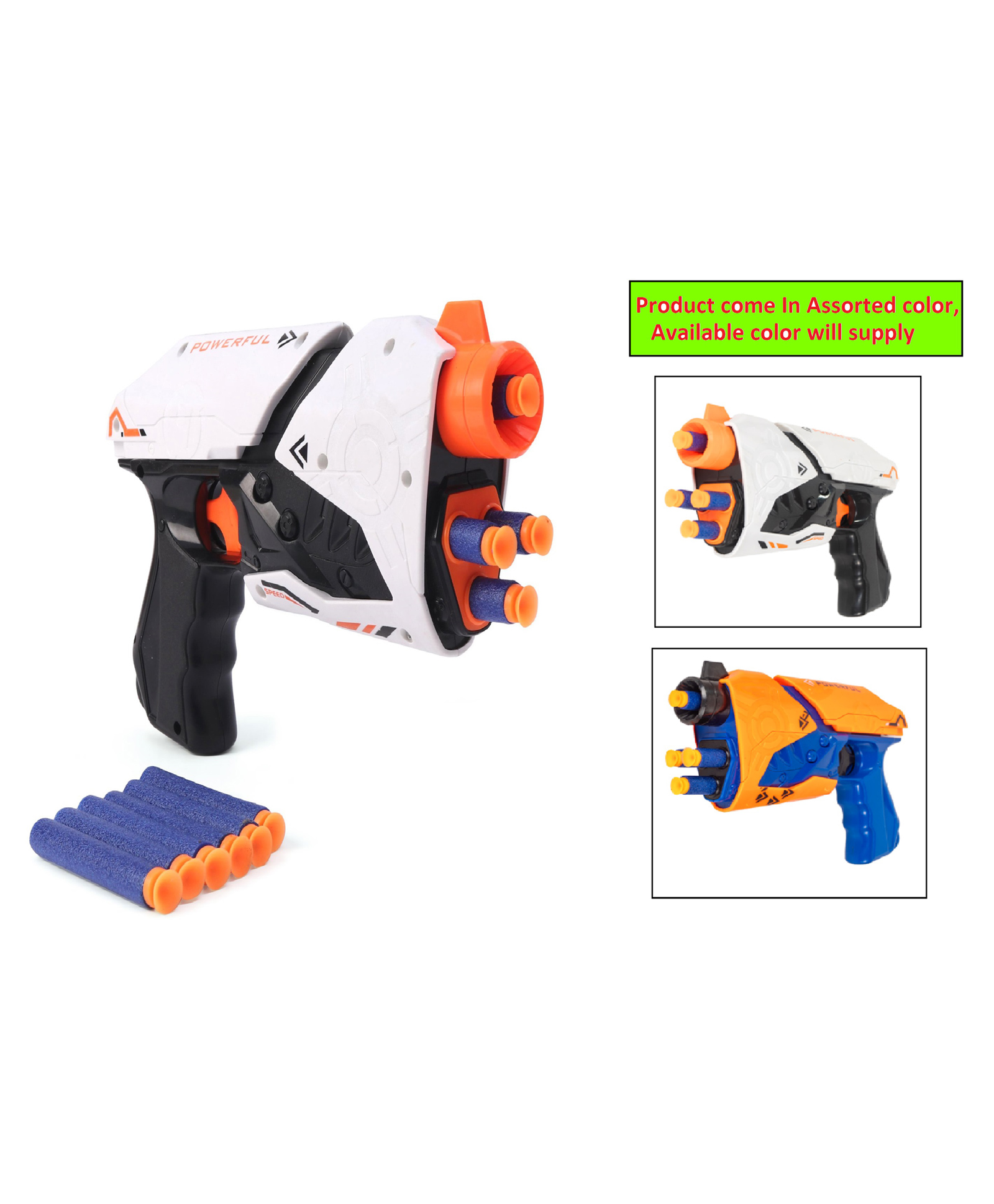 Ratnas Attack Gun with Soft Bullets - Color May Vary-picture-22