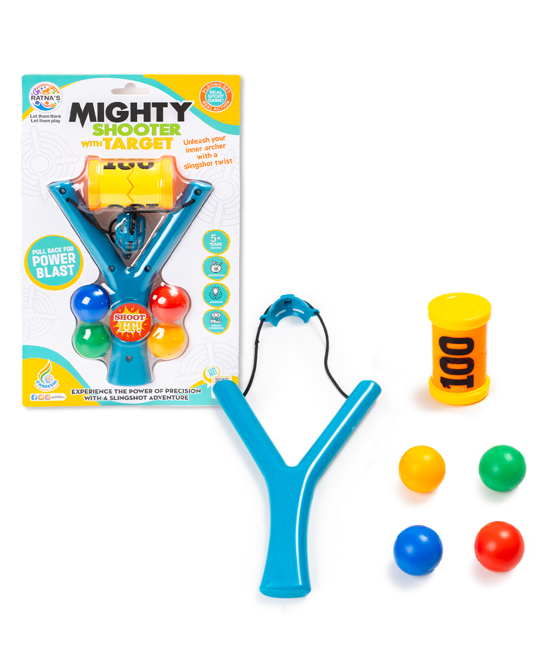 Ratnas Mighty Shooter With Target Sling Shot - Color May Vary-image-46