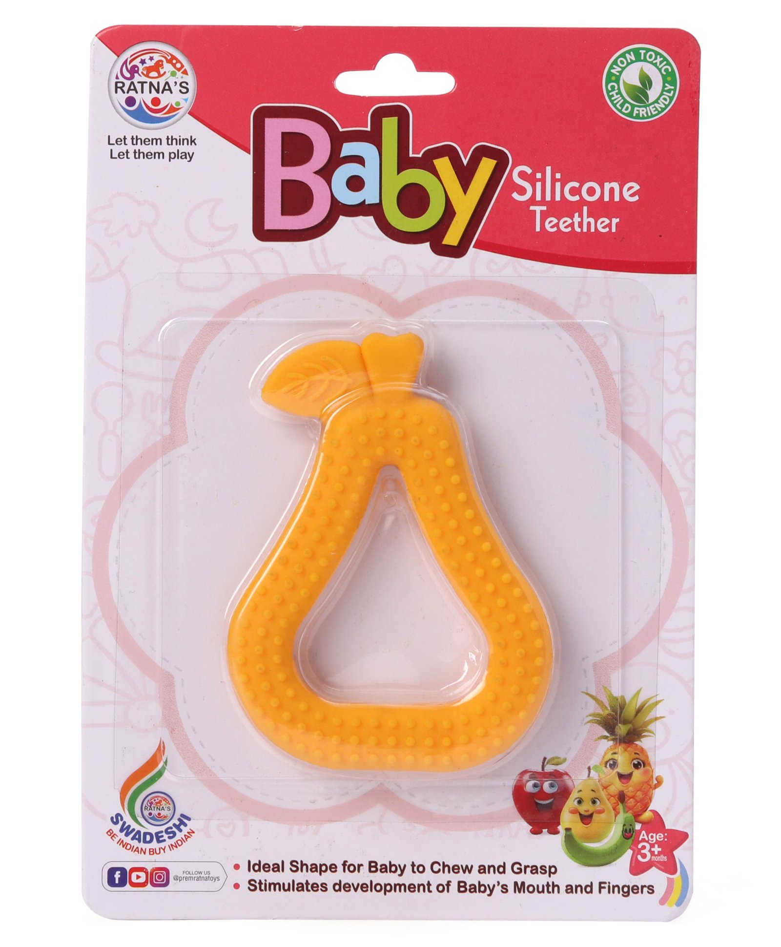 Ratnas Baby Silicone Teether - (Color & Shape May Vary)-picture-16