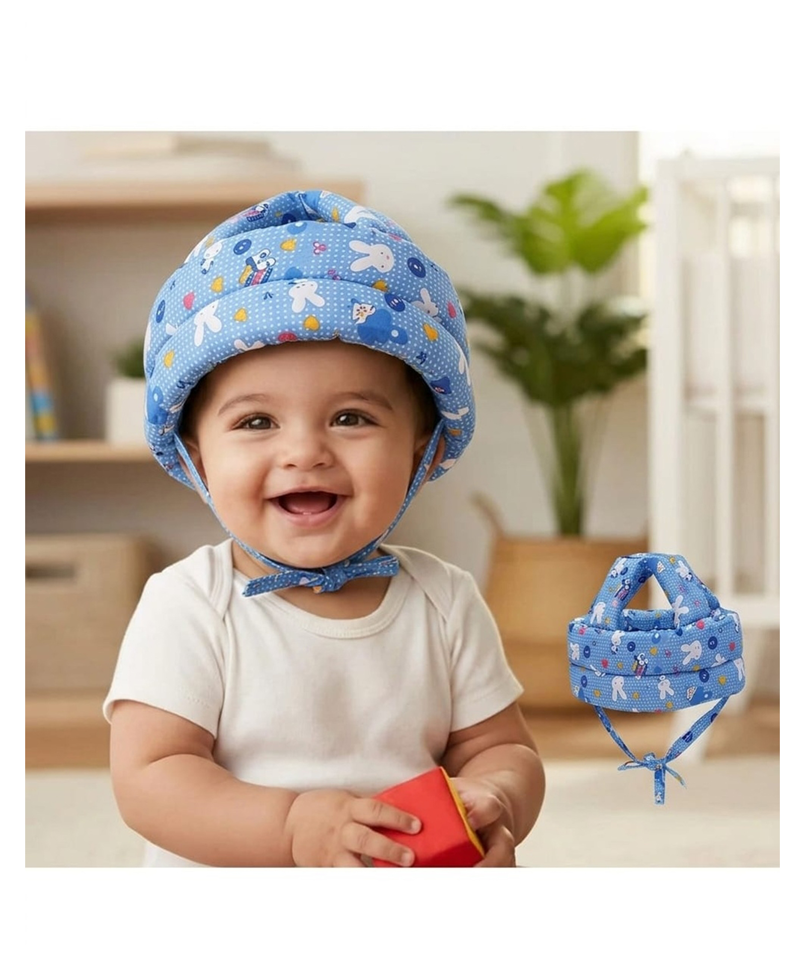 BOXOT IMPEX Adjustable Cushioned Baby Safety Helmet (color may vary)H-6-picture-13