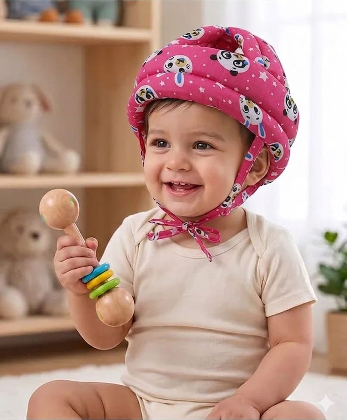 BOXOT IMPEX Adjustable Cushioned Baby Safety Helmet (color may vary)H-15-picture-23