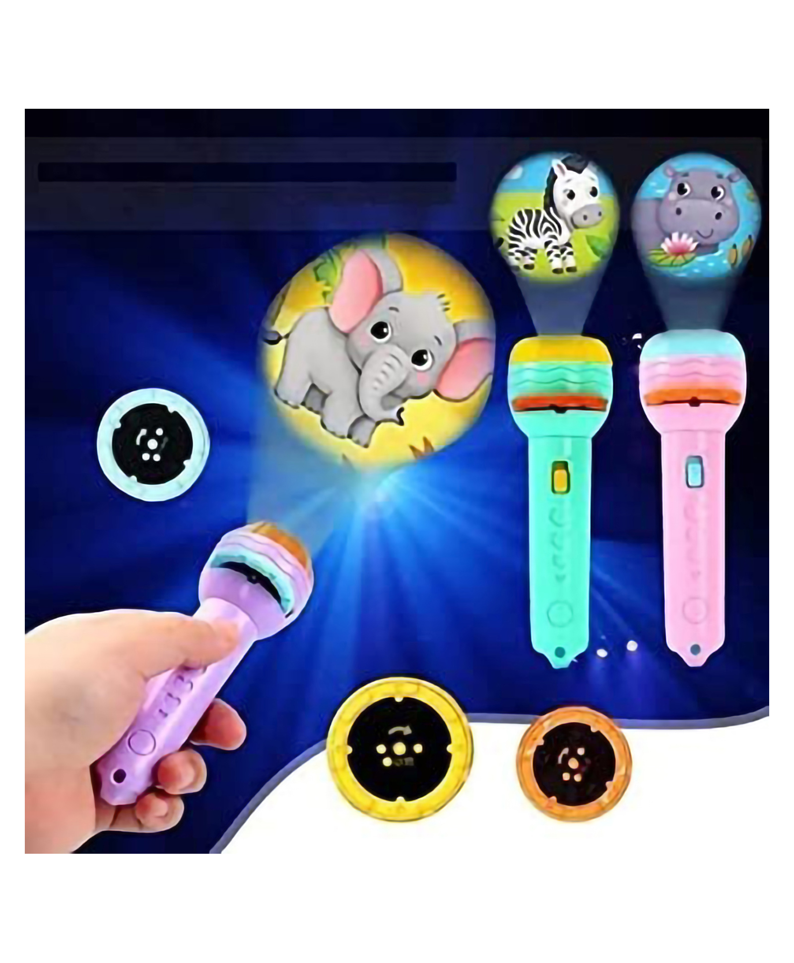 DOMENICO 6 Slides With 48 Patterns Projector Torch Slide Flashlight Projection Torch for Kids Slide Toys Education Learning Night Light-image-22